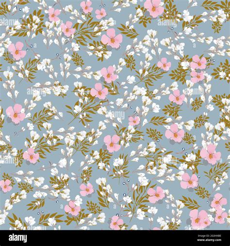 Elegant Floral Pattern In Small Flower Liberty Style Floral Seamless