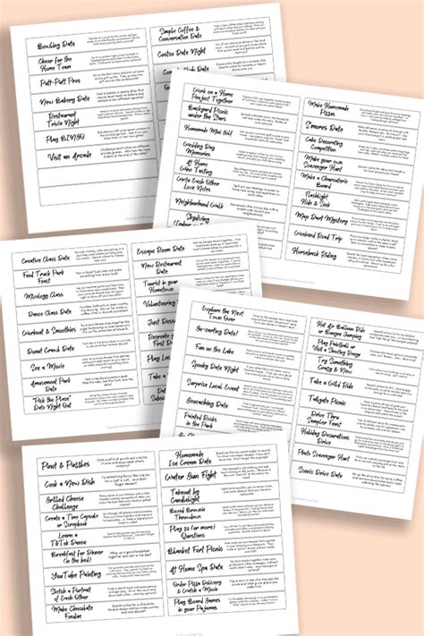 Make Your Own Date Jar Free Printable List Of 94 Date Ideas 2022