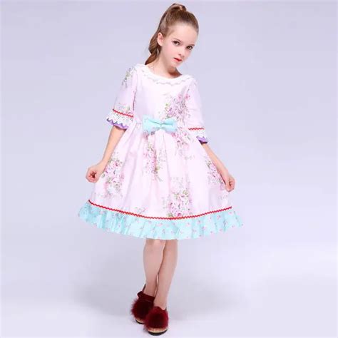 Kseniya Kids Baby Dress Winter Petal Long Sleeve Princess Pink Floral