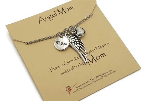 Loss Of Mom Memorial Necklace Handstamped Handmade By Remember Me