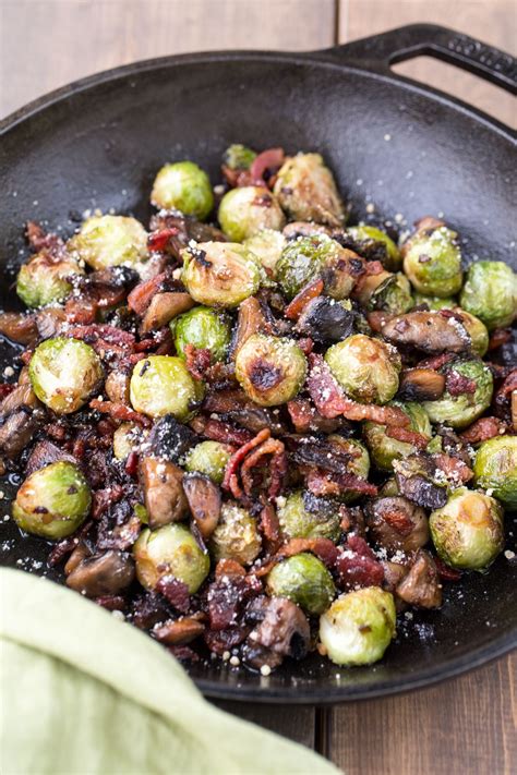 mushroom bacon brussel sprouts brussels sprouts recipe with bacon brussels sprouts recipe