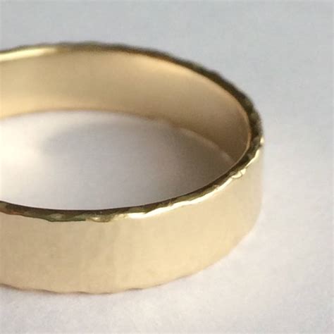 Wide Wedding Band Solid 9ct Yellow Recycled Gold By Slade Fine