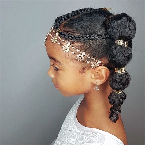 Ponytails are always a favorite one, amongst women. Bubble ponytails- hairstyles for curly little girls # ...