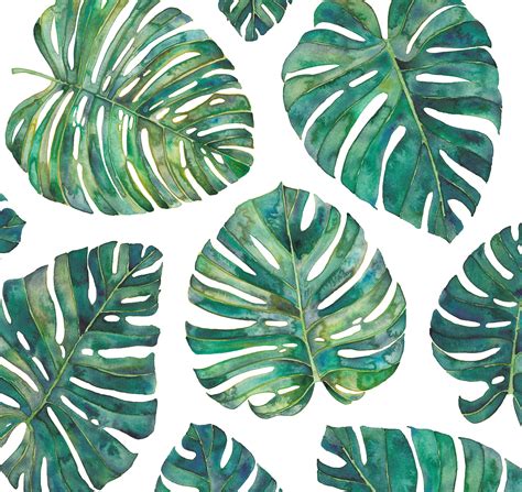 Tropical Leaves Fabric By The Yard Fabric Cotton Fabric Upholstery