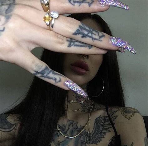 Ori Follow Me Pussybangin On Tw Tattoos Girls Nails Aesthetic Tattoo