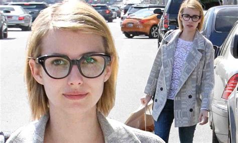 Emma Roberts Shows Off Her Specs Appeal In Hipster Glasses And A