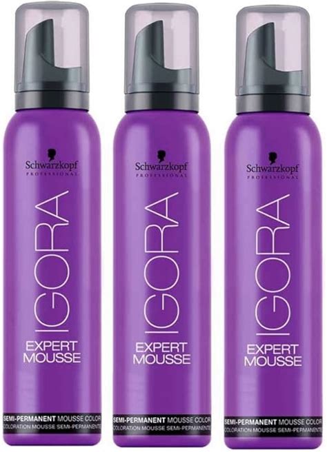 Schwarzkopf Igora Expert Mousse 7 0 Mittelblond 3 X 100 Ml Farb Schaum Amazonde Drogerie