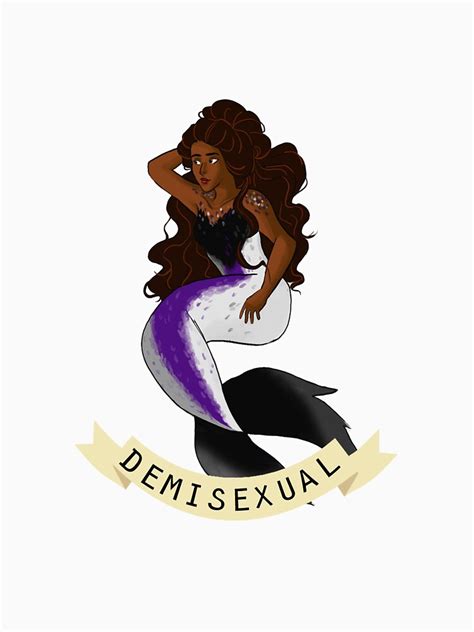 Demisexual Mermaid T Shirt By Hahahaida Redbubble