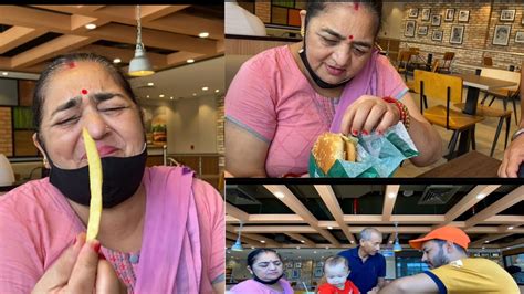 Mom Eating Burger King For The First Time Her Reaction 😂 Youtube