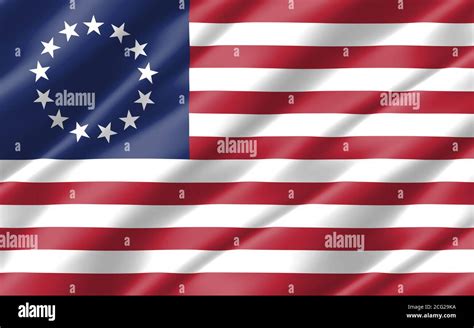 Silk Wavy Flag Of United States Graphic Wavy American Flag