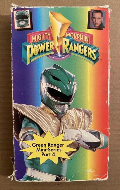 Mighty Morphin Power Rangers Vhs Lot White Green Ranger Series