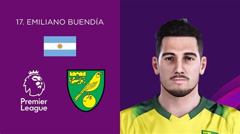 Update information for emiliano buendía ». Emiliano Buendia (Norwich City) - eFootballPES 2020 - YouTube