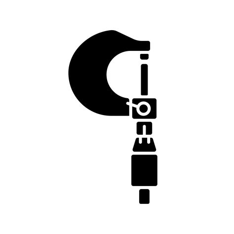 Micrometer Black Glyph Icon 1893028 Vector Art At Vecteezy