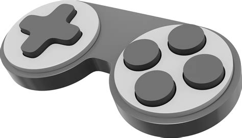 Minimalistic Console Game Controller Png Gray Icon On Transparent