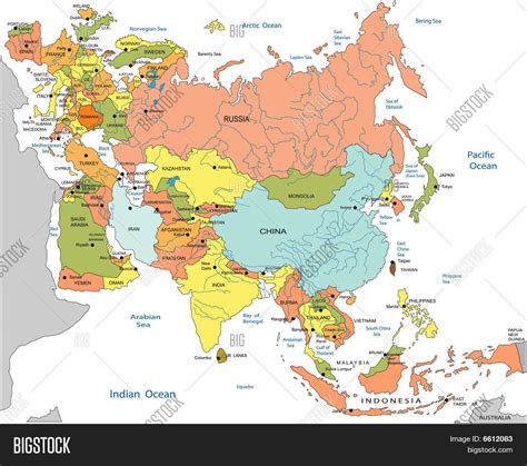 Vectores Y Fotos En Stock De Mapa Político De Eurasia Bigstock
