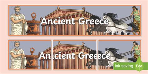 Ancient Greece Display Banner Hecho Por Educadores