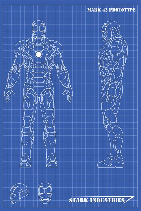 Iron Man Blueprints Mk42 By Nickgonzales7 On Deviantart Iron Man Art