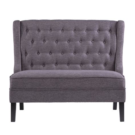 Alcott Hill Halpin High Back Tufted Settee Upholstered Bench And Reviews