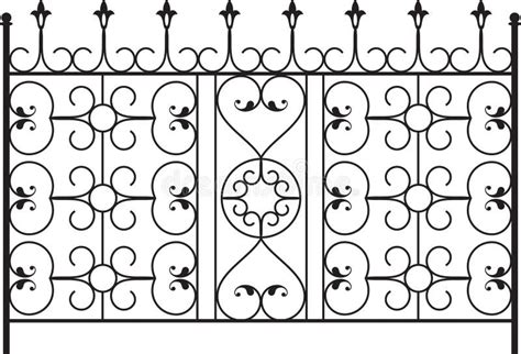 Wrought Iron Gate Stock Vector Illustration Of Accent 43816712