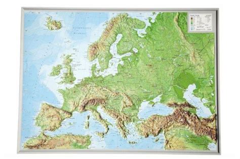 Europa Reliefkarte Klein Europe Von Andr Markgraf Mario Engelhardt