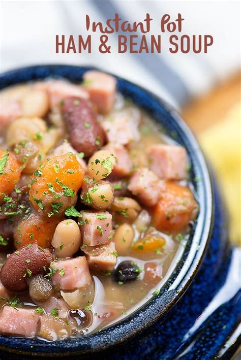 Instant Pot Ham And Beans This Is Great For Letftover Ham Bean Soup Recipes Healthy Soup
