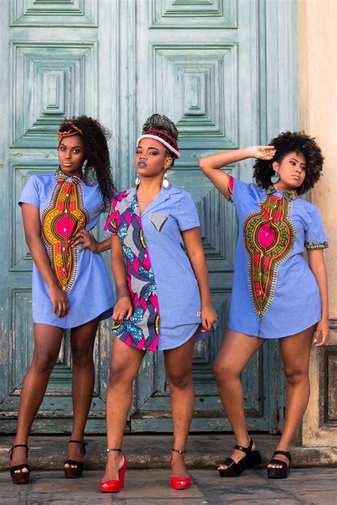 Moda África Urbana Vestido Jeans Com Estampa Africana African Chic
