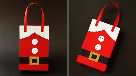diy santa claus t bag for christmas how to make a paper bag
