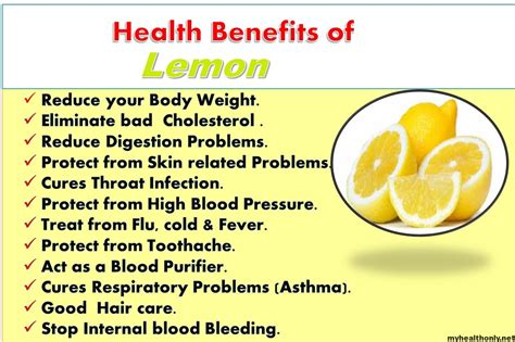 15 impressive health benefits of lemon you must know my health only