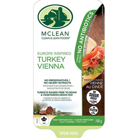 Sliced Turkey Vienna Mclean Meats Clean Deli Meat Healthy Meals