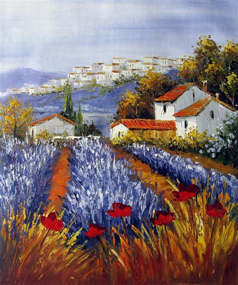 Tuscany 20x24 In Stretched Oil Painting Canvas Art Wall Decor