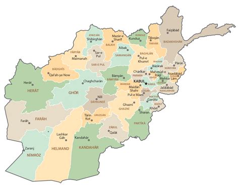 Afghanistan Map Cities And Roads Gis Geography