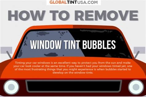 Over time, it wears and tears, and you will spot bubbles, peeling along the edges, separation of the tint film, and scratches all over its surface. How to remove window tint bubbles? https://www.inpeaks.com/2020/03/22/how-to-remove-window-tint ...