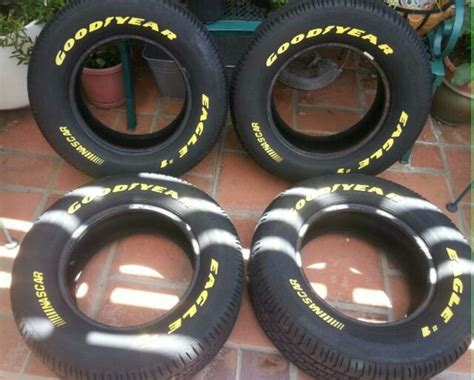 Goodyear Eagle 1 Nascar Yellow Letter Tires 2556015 Ebay