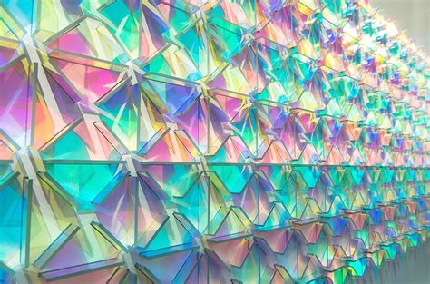 Dichroic Glass Installations By Chris Wood Reflect Light In A Rainbow Of Color Colossal