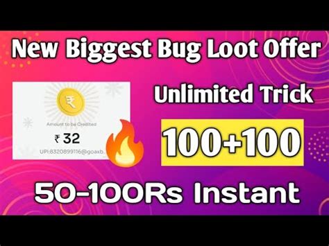 New Biggest Bug Loot Offer Today Without Investment Unlimited Trick New Earning App