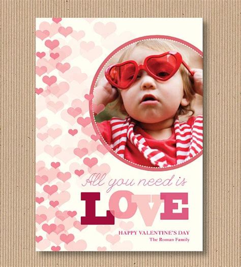 custom valentine s day photo card 5x7 print your own etsy custom valentine valentine photo
