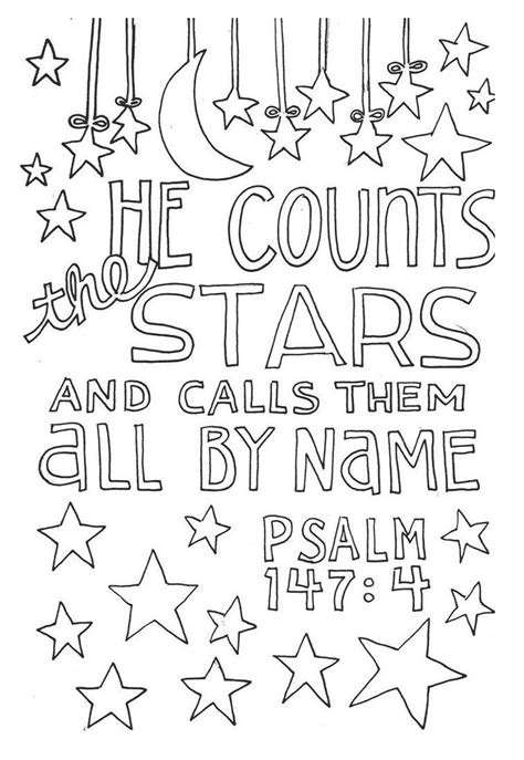 You may use these photo for backgrounds on computer system with best quality. Bible Verse Coloring Pages Psalm 147 4 - Free Printable ...
