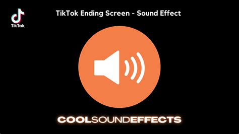 Tiktok Ending Screen Sound Effect Hd Youtube