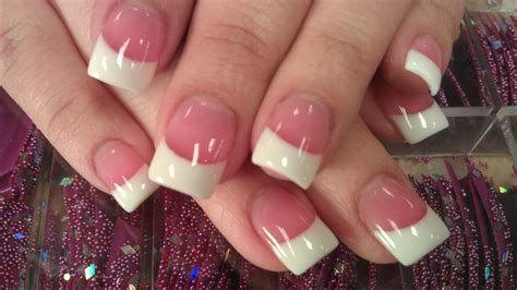 Find the perfect acrylic nails stock photo. HOW TO PERFECT SOLAR PINK AND WHITE NAILS PART 3 final ...