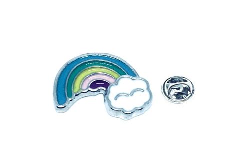 Rainbow Cloud Pin Finox