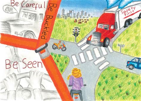 Street safety is an important issue for all. Cosasporsu Nombre: 35+ Latest Road Safety Drawing Ideas