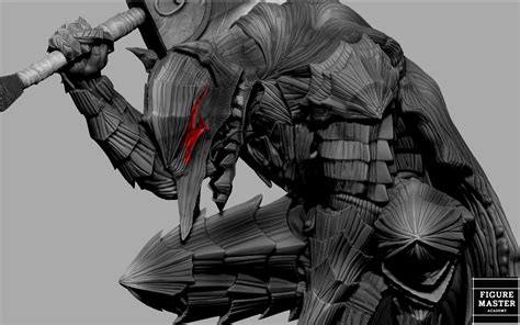 Artstation Berserk Guts On Edge Fantasy Anime Sword Character 3d