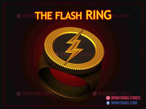 The Flash Ring Dc Comics Cosplay Accessories 3d Modelle