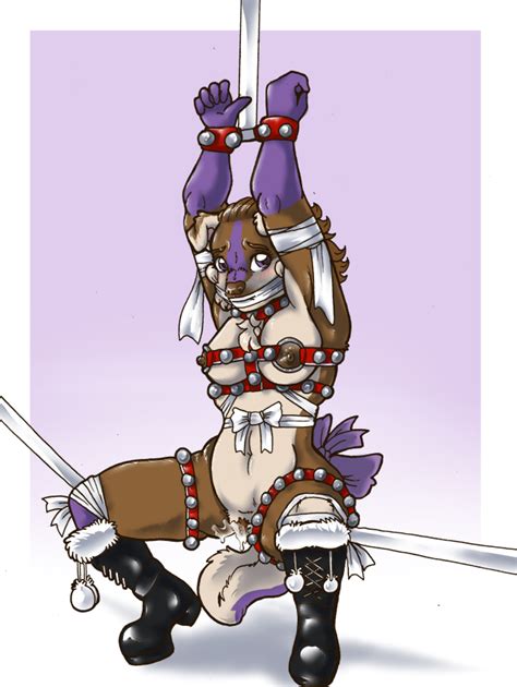 Rule 34 Anthro Bells Belly Bondage Boots Bound Bows Breasts Canine