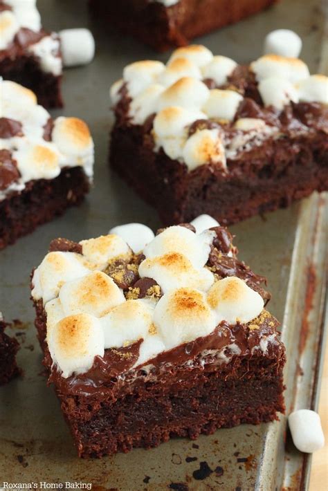Smore Brownies Recipe From No Bake Treats No Bake Desserts Dessert