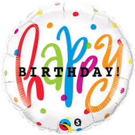 45cm Happy Birthday Dots Foil Balloon Everything Party Supplies