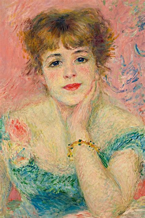 Portrait Of Jeanne Samary Print Pierre Auguste Renoir Art Etsy Canada