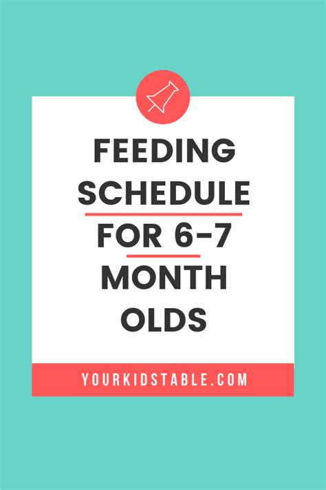 Aap recommends mothers to continue breastfeeding their baby for at least up to 12 months. The Best 6 and 7 Month Old Feeding Schedule - So Easy to ...