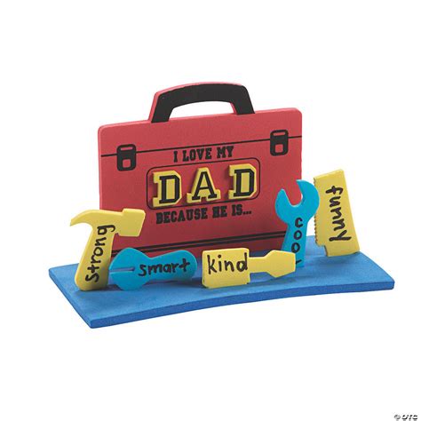 3d I Love My Dad Because Toolbox Craft Kit Oriental Trading