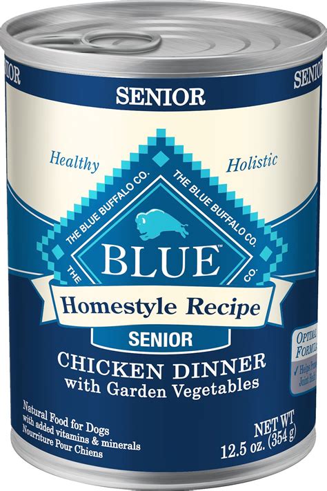 Just like any other industry, however, the pet food market has a wide variety of brands and products to choose from. Blue Buffalo Homestyle Recipe Senior Chicken Dinner with ...